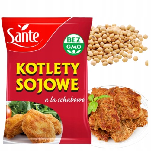 Przejdź do produktu Sante Kotlety Sojowe A'laSchabowy Idealny dodatek Do Vege Obiadu 100g