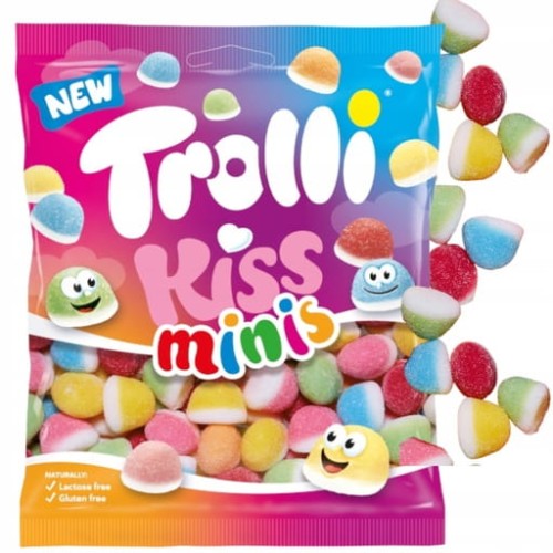 Przejdź do produktu Żelki Kiss Minis Trolli Urocze żelki W Kształcie Ust O Owocowym Smaku100g