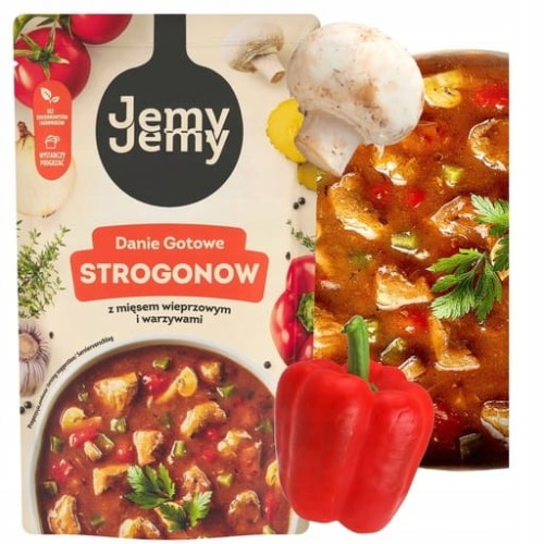 Przejdź do produktu Jemy Jemy Strogonow Danie Z Mięsem Wieprzowym I Warzywami Gotowe Danie 360g