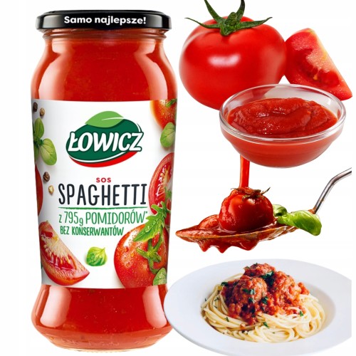 Przejdź do produktu Sos Spaghetti Łowicz Klasyka Włoskiej Kuchni W Twoim Domu Uniwersalny 500g