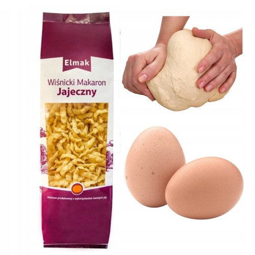 Przejdź do produktu Makaron Wiśnicki Jajeczny Lane ciasto Domowy Kluski Lane Swojski 250g