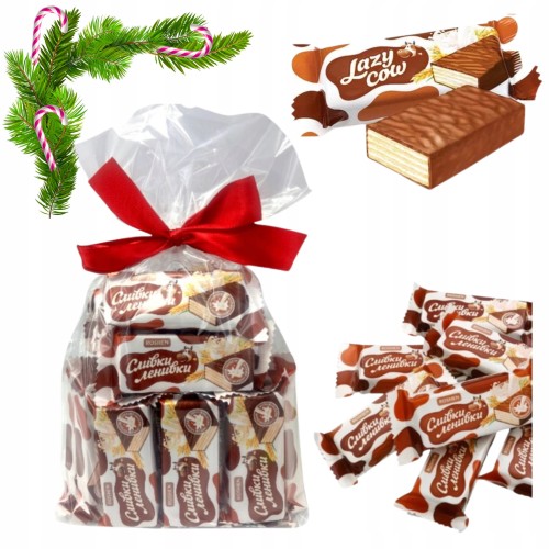 Przejdź do produktu Roshen Wafelki Lazy Cow Z Nadzieniem Mlecznym W Polewie Czekoladowej 1 kg