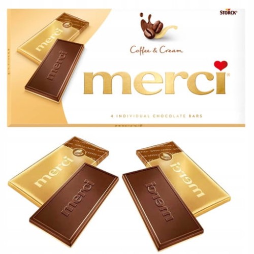 Przejdź do produktu Merci CZEKOLADA Kawowa Kawa 100G Kawowo Śmietankowa Tabliczka Storck