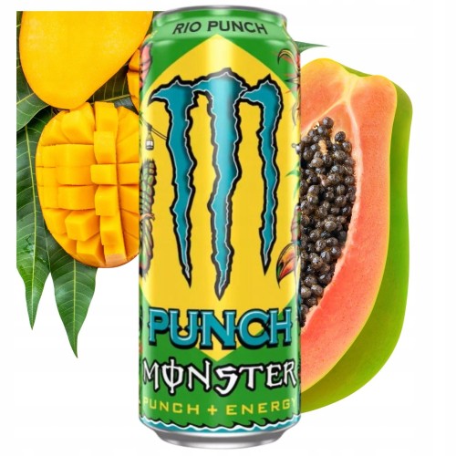 Przejdź do produktu Monster Rio Punch 0,5l Napój Energetyczny Egzotyczne Owoce Nuty Przypraw