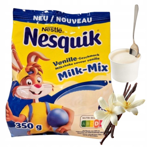 Przejdź do produktu NESQUIK MILK VANILLE Aromatyczne Kakao Rozpuszczalne O Smaku Wanilii 35g