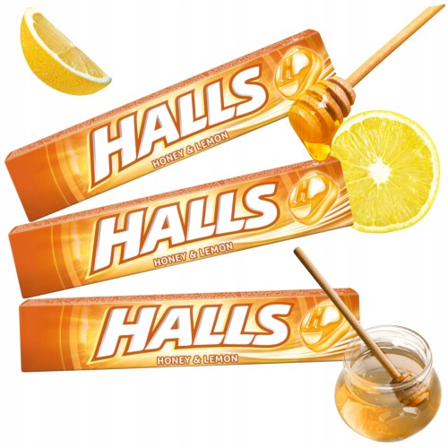 Przejdź do produktu Halls Miód I Cytryna Naturalna Słodycz Miodu Z Świeżością Cytryny 33,5g