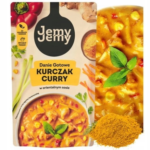 Przejdź do produktu Jemy Jemy Danie Gotowe Kurczak Curry W Orientalnym Sosie Domowy Smak 360g