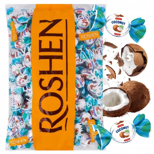 Przejdź do produktu Cukierki Roshen Coconut Pyszne Cukierki Kremowe Toffi z Kokosem 1kg