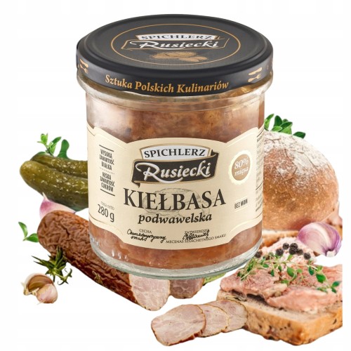 Przejdź do produktu Pamapol Rusiecki Spichlerz Kiełbasa Podwawelska Tradycyjny Smak Mięsa 280g