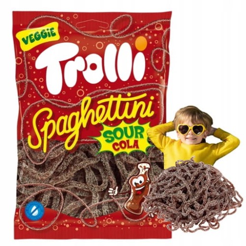 Przejdź do produktu Żelki Dla Dzieci Spaghettini Cola Trolli Słodka Zabawa W Każdej Nitce 100 g