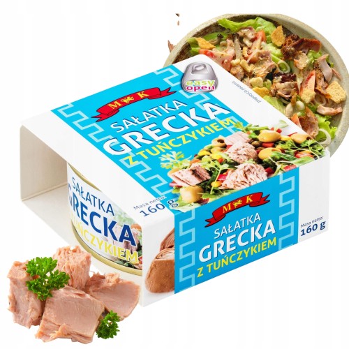Przejdź do produktu MK Sałatka Grecka Z Tuńczykiem Wybitne Śródziemnomorskie Smaki 160g