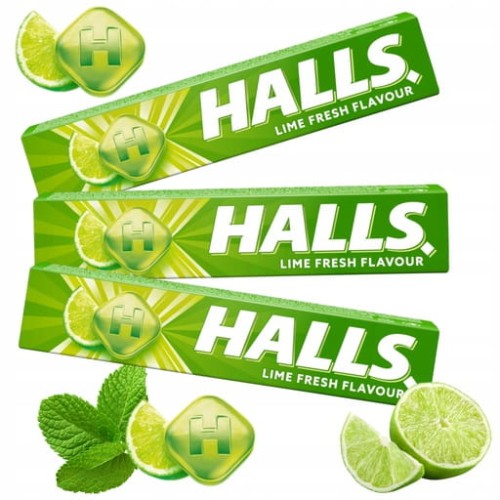 Przejdź do produktu Cukierki Halls Pastylki O Smaku Limonki Z Efektem Orzeźwienia Owocowe 33,5g