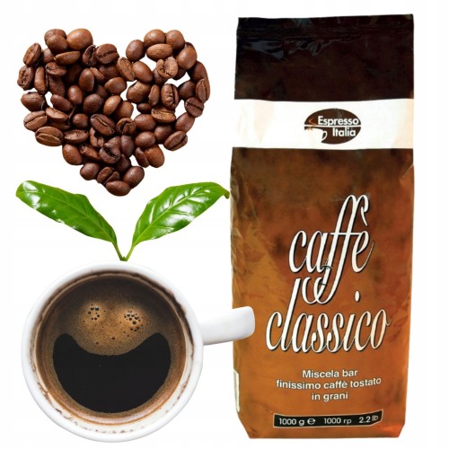 Przejdź do produktu Kawa Ziarnista Gimoka CAFFE CLASSICO ZIARNO Aromatyczna Włoska Robusta 1kg