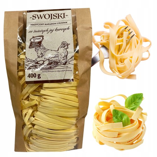 Przejdź do produktu Makaron Swojski Wstęga Tradycyjny Makaron Pszeniczny Jak U Babci 400 g