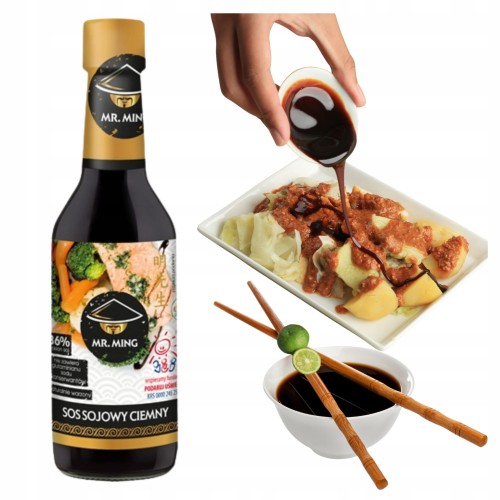Przejdź do produktu Sos Sojowy Ciemny Ming Wyrazisty Smak Potraw W Stylu Azjatyckim 0,15 L