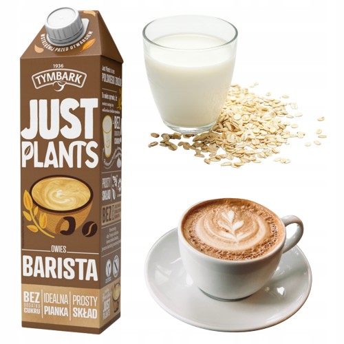 Przejdź do produktu Tymbark Napój Owsiany Barista Linia Stowrzona Do Kaw Vege Bez Laktozy 1L