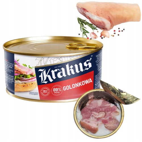 Przejdź do produktu Konserwa Szynka Krakus Golonkowa Wyrazisty Smak Który Pokochasz 300 g