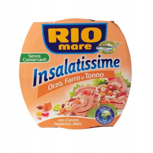 Przejdź do produktu Sałatka RIO Mare Rybna Orzo Meksykańska Tuńczyk Marchewka Papryka 160 g