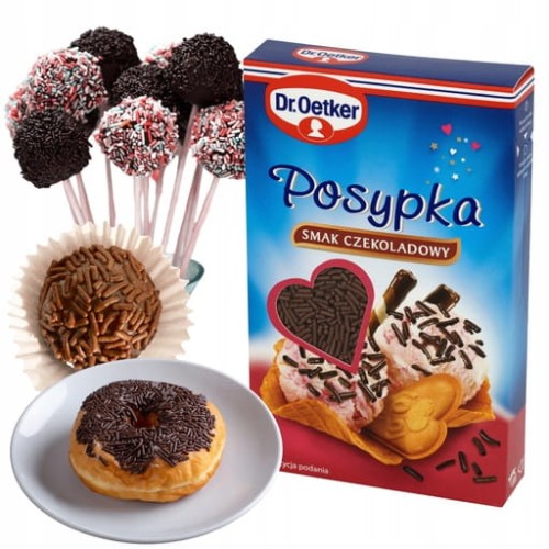Przejdź do produktu Dr. Oetker Posypka Dekoracyjna Do Ciast i Deserów Czekoladowa Cukrowa 80 g