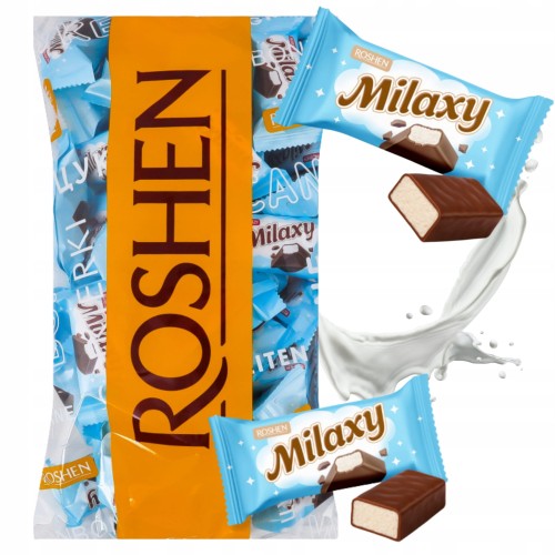 Przejdź do produktu Cukierki Roshen Milaxy Pyszne Pianki W Czekoladowej Polewie Słodkie 1kg