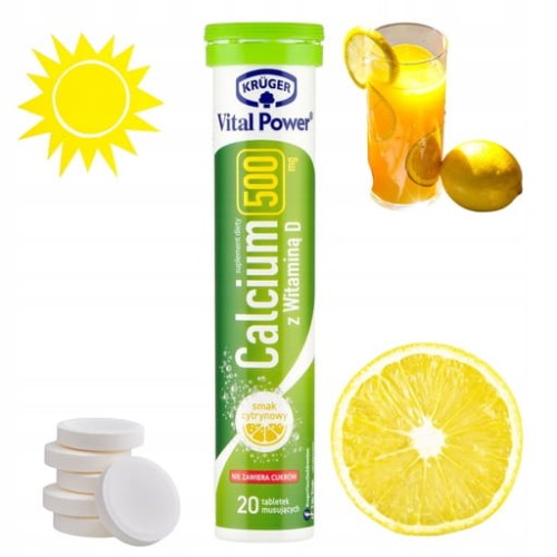 Przejdź do produktu Krüger Witamina Calcium + Witamina D Wzmocnienie Kości i Odporności 84g