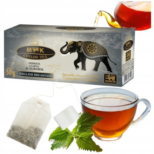 Przejdź do produktu MK Ceylon Herbata Czarna Liściasta W Saszetkach Na dobry Początek Dnia 50g