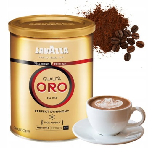 Przejdź do produktu Lavazza Qualita Oro Kawa Mielona Arabica W Puszce Aromat I Elegancja 250 g