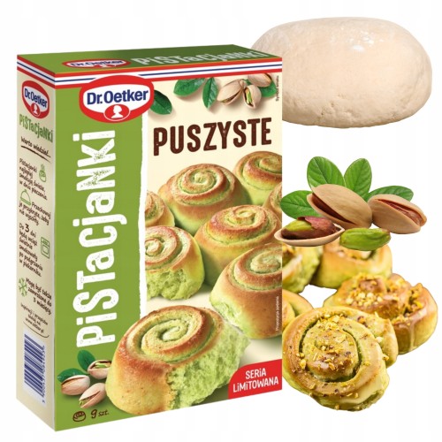Przejdź do produktu Dr Oetker Mieszanka do Pistacjanek Puszyste Pistacjanki Pyszne Wypieki 410g