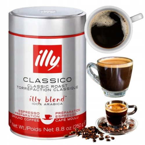 Przejdź do produktu illy Kawa Mielona Classico Aromatyczna Delikatna i Pełna Smaku Arabica 250g