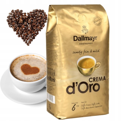 Przejdź do produktu Kawa Ziarnista Mieszana Dallmayr Crema d'Oro Stopień Palenia 3/5 1000 g
