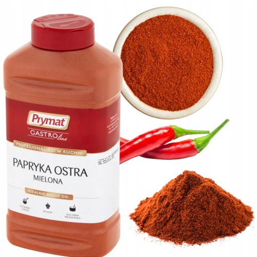 Przejdź do produktu Papryka Ostra Prymat Intensywna Przyprawa do Pikantnych Dań 720 g