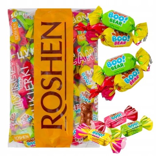 Przejdź do produktu Cukierki Boo! Bear Roshen Pyszne Misie Galaretki W Czekoladzie Pyszne 1kg