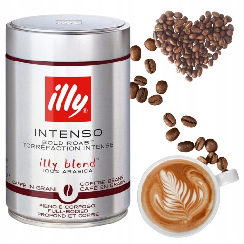 Przejdź do produktu Illy Intenso Bold Roast Arabica Mocny Aromat Głęboki Czekoladowy Smak 250g