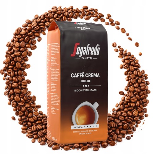 Przejdź do produktu Kawa Segafredo Caffè Crema Dolce Ziarnista Aromatyczny Łagodny Smak 1kg