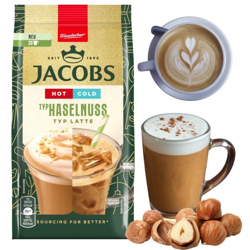 Przejdź do produktu KAWA JACOBS Haselnuss Typ Latte Hot Cold Orzechowe Na Ciepło i Zimno 340g