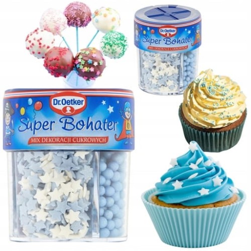 Przejdź do produktu Dr. Oetker Posypka Dekoracyjna Do Ciast i Deserów Super Bohater Cukrowa 76g