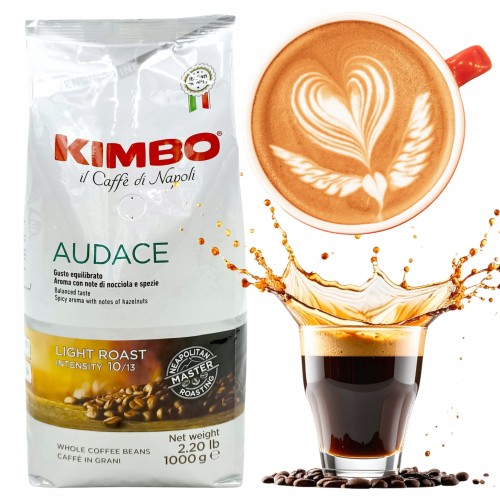 Przejdź do produktu Kawa Ziarnista Mieszana Kimbo Espresso Vending Audace Aromatyczna Mocna 1kg