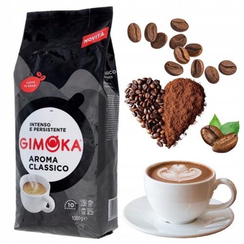 Przejdź do produktu Kawa Ziarnista Mieszana Gimoka Aroma Classico Włoska Tradycja i Smak 1kg