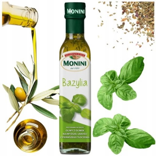 Przejdź do produktu Monini Aroma Basilico Oliwa Z Oliwek Aromatyczna Z Bazylią 250 ml