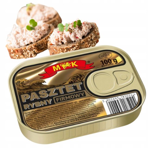Przejdź do produktu MK Pasztet Rybny Firmowy Klasyczny Delikatny I Kremowy Smak Ryby 100 g