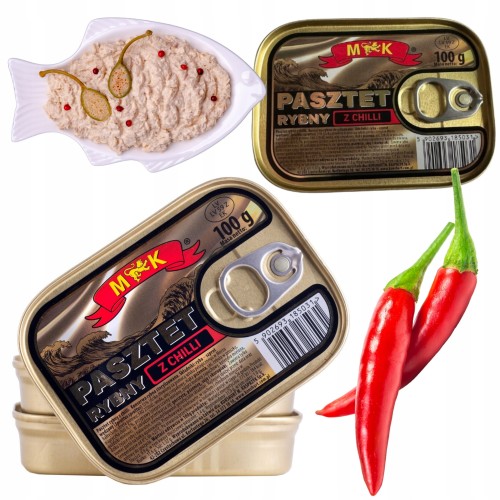 Przejdź do produktu MK Pasztet Rybny z Chili Pikantny Bałtyckie Delicje na Twoim Stole 100g