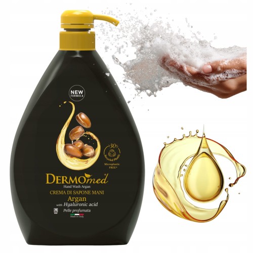 Przejdź do produktu Dermomed Mydło w Płynie z Pompką Olej Arganowy Nawilżające Duże 1000 ml