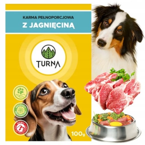 Przejdź do produktu TURNA Karma Mokra Dla Psa z Jagnięcina Porcja Witamin i Energii Psa 100g
