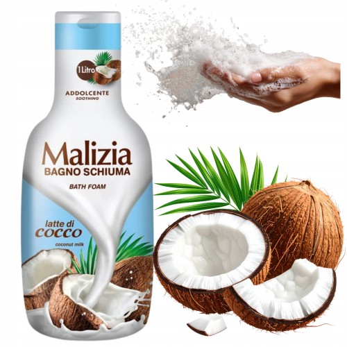Przejdź do produktu Malizia Płyn Do Kąpieli Mleczko Kokosowe Relaks I Odprężenie 1000ml