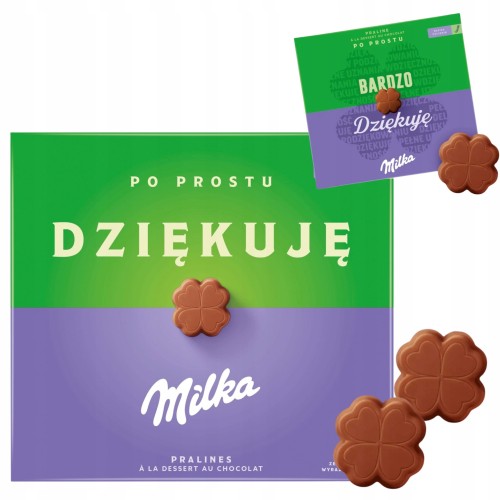 Przejdź do produktu Milka Bombonierka Po Prostu Dziękuję Praliny z Nadzieniem Na Prezent 110g