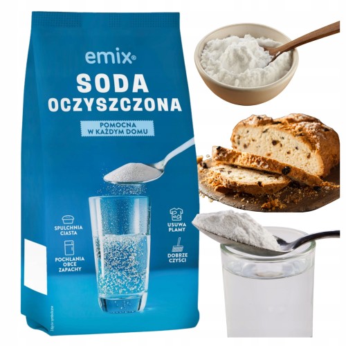 Przejdź do produktu Emix Soda Oczyszczona Uniwersalna Środek Czyszczący Ciasta Wypieki 500g