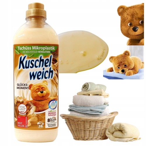 Przejdź do produktu Płyn do Płukania Tkanin Kuschelweich Glucksmoment Głęboki Zapach 38 prań 1l