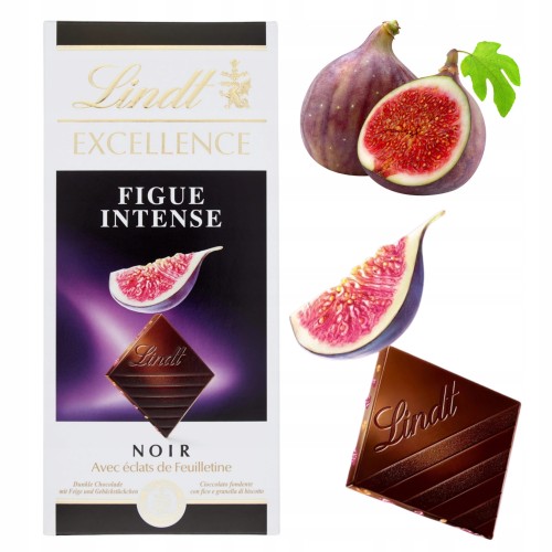 Przejdź do produktu Lindt Excellence Fig Intense Czekolada Gorzka Kakao Naturalna Figowa 100G