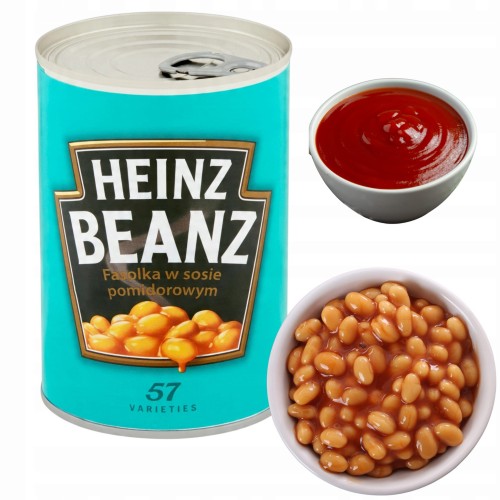 Przejdź do produktu Heinz Fasolka W Sosie Pomidorowym Klasyk Brytyjskiego Śniadania Pyszna 415g