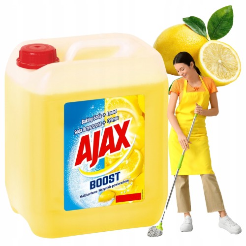 Przejdź do produktu Ajax Boost Uniwersalny Płyn Do Mycia Podłóg Soda Oczyszczona + Cytryna 5L